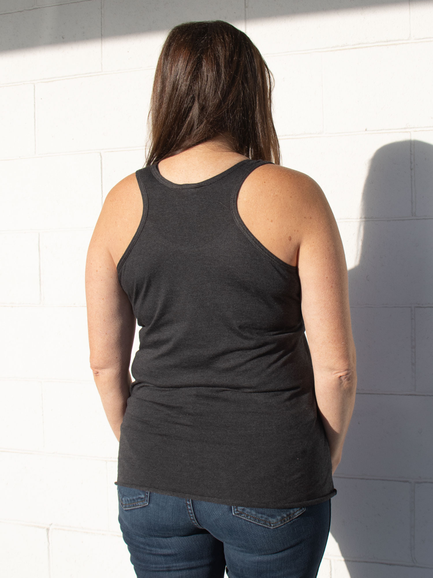 Tri-blend Racerback Tank Top- Back