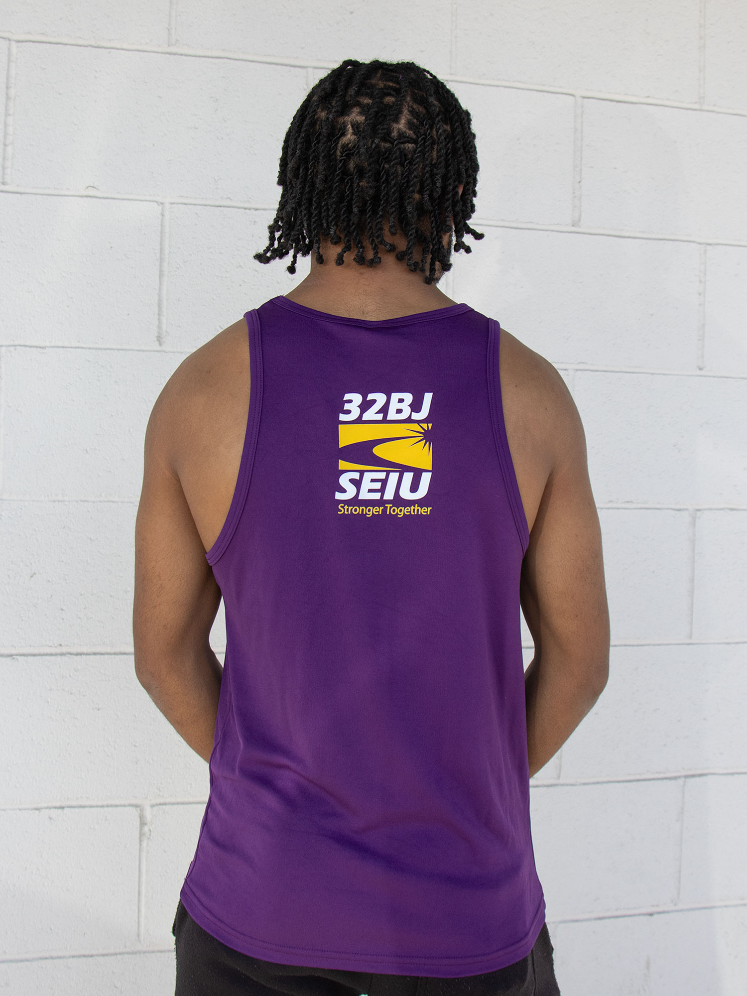 Unisex Endurance Singlet Tank Purple - Back