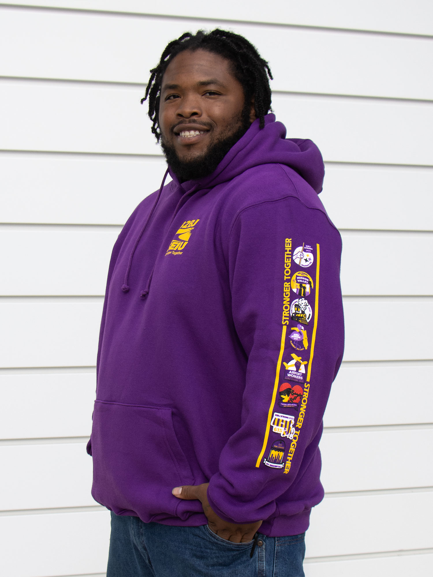 Purple Sweatshirt - Left Side