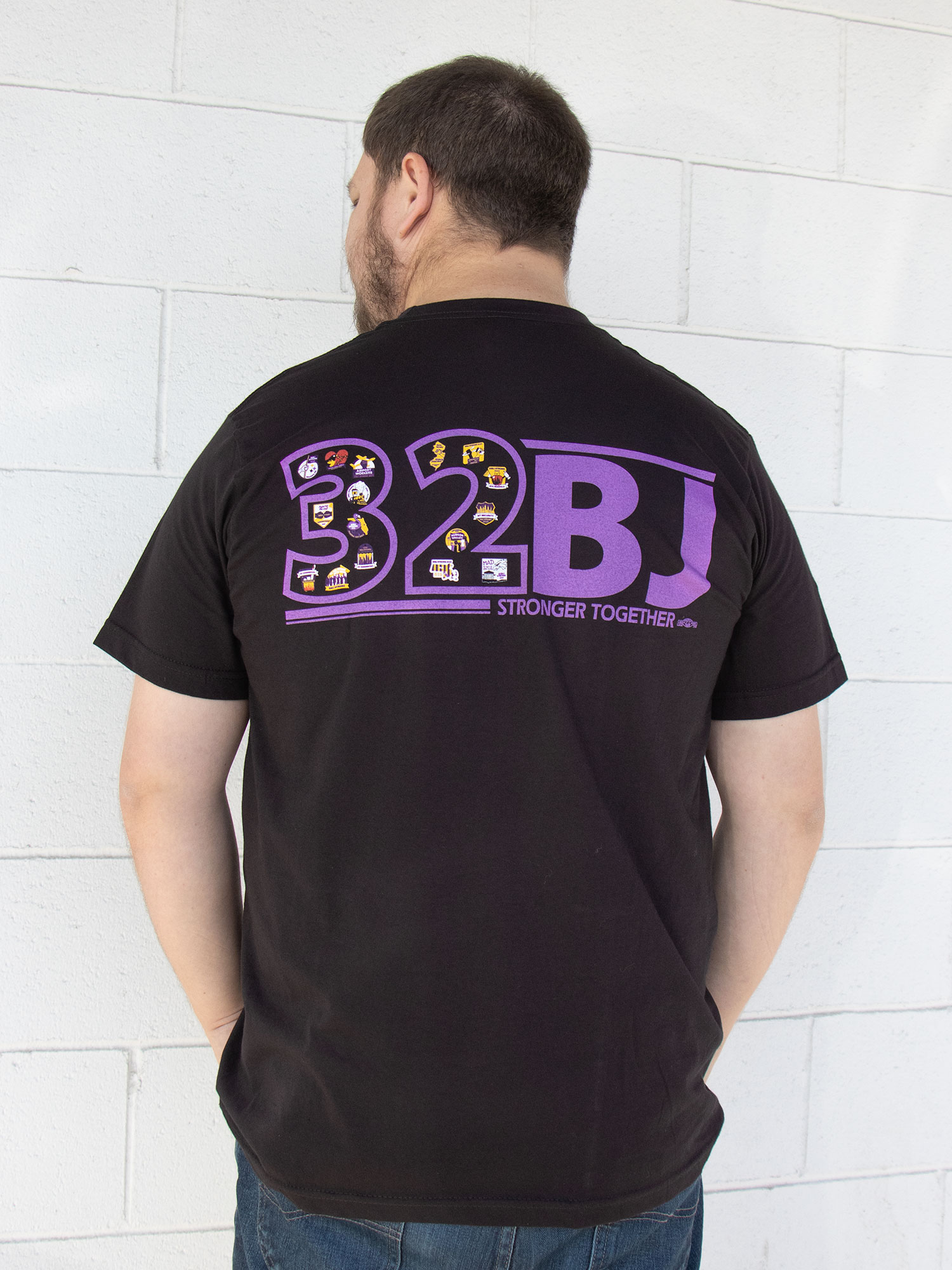 4.2oz T-shirt W/ 16 Logos Within 32 - Back